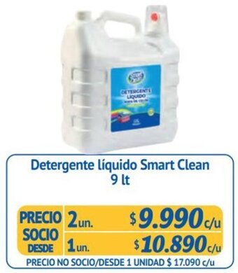 Alvi Detergente líquido Smart Clean 9 lt x 2un oferta