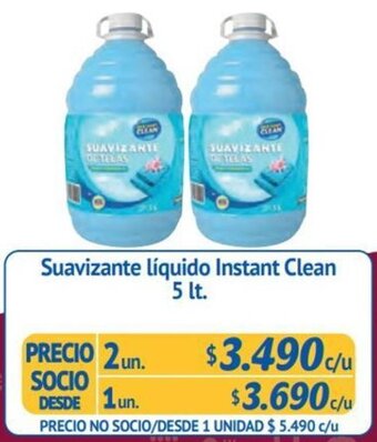 Alvi Suavizante líquido Instant Clean 5 lt. x 2un oferta