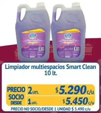 Limpiador multiespacios Smart Clean 10 lt. x 2un