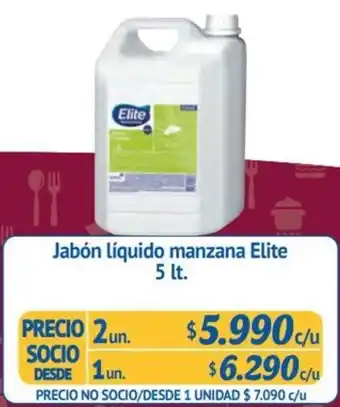 Alvi Jabón líquido manzana Elite 5 lt. x 2un oferta