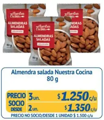 Alvi Almendra salada Nuestra Cocina 80g x 3un oferta
