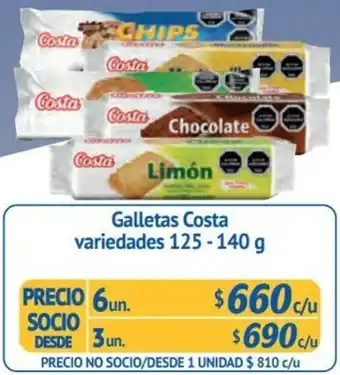 Alvi Galletas Costa variedades 125-140 g x 6un oferta