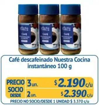 Alvi Café descafeinado Nuestra Cocina instantáneo 100 g x 3un oferta