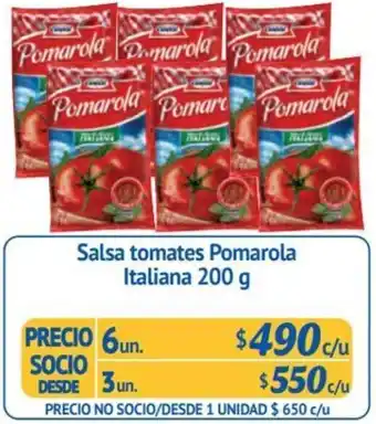 Alvi Salsa tomates Pomarola Italiana 200 g x 6un oferta