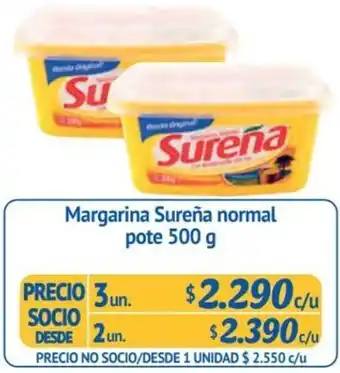 Alvi Margarina Sureña normal pote 500 g x 3un oferta