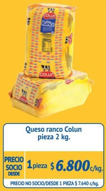 Alvi Queso ranco Colun pieza 2 kg. oferta