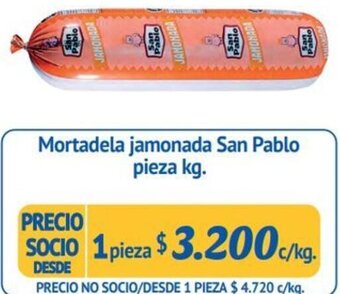 Alvi Mortadela jamonada San Pablo pieza kg. oferta