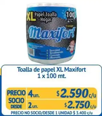 Alvi Toalla de papel XL Maxifort 1x 100 mt. x 4un oferta