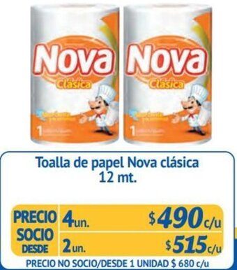 Alvi Toalla de papel Nova clásica 12 mt. x 4un oferta