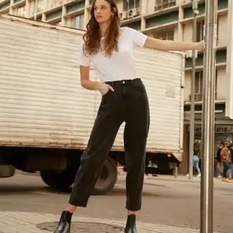Sybilla jeans slouchy adele tiro alto mujer