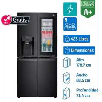 Refrigerador side by side 423 litros