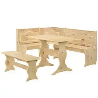 Falabella Comedor esquinero madera miel oferta
