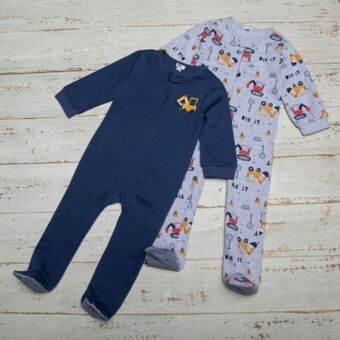 Falabella Yamp pijama bebé niño pack de 2 unidades algodón afranelado oferta