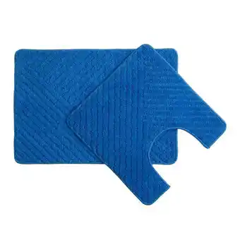 Velutti Piso de baño diamante 2pz azulino oferta