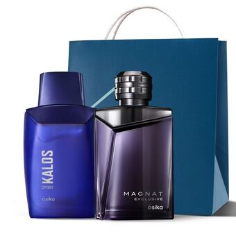 Ésika Set perfume de hombre magnat exclusive + kalos sport oferta