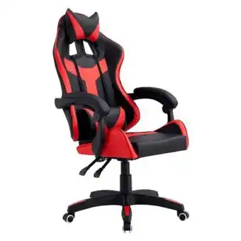 Silla gamer racing multifuncional rojo