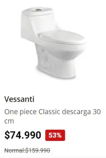 Easy One piece Classic descarga 30cm Vessanti oferta