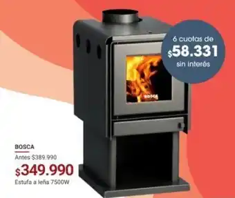 Easy Estufa a leña 7500W BOSCA oferta