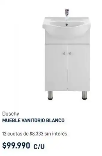 Construmart MUEBLE VANITORIO BLANCO oferta