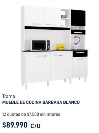 Construmart MUEBLE DE COCINA BARBARA BLANCO oferta
