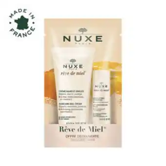 Set nuxe iconics c de manos + lipstick reve de miel