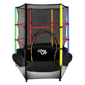 Linio Cama elástica glowup 4.5ft 1.40mt malla protección oferta