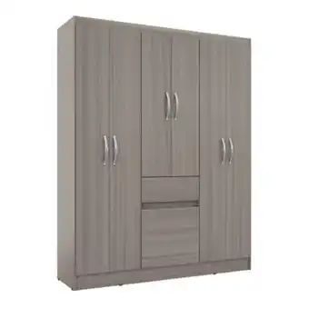 Linio Closet 6 puertas 1 cajón 138x47x174 cm vainilla. oferta