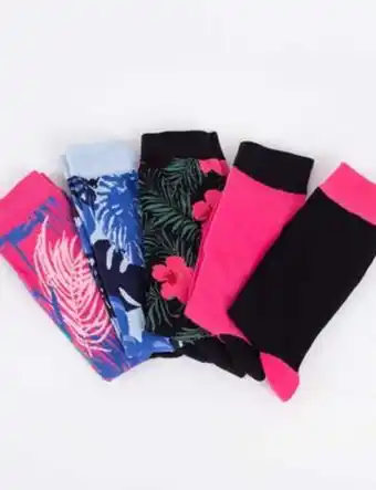 La Polar Pack 5 calcetines multicolor hombre icono oferta