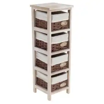 Linio Gabinete 4 divisiones 77 cm natural oferta