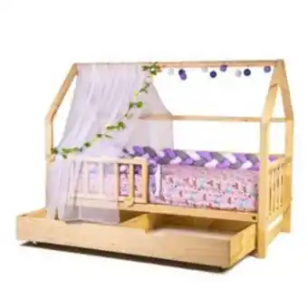 Linio Base cama cajonera casita bv - 1 plaza oferta