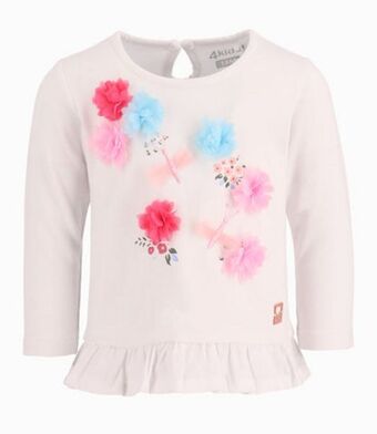 Limonada Polera bebé niña con flores crudo oferta