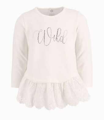 Limonada Polera bebé niña con vuelos crudo oferta