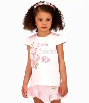 Limonada Polera con lazos niña rosado oferta
