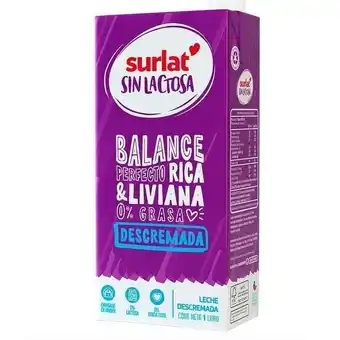 Supermercado El Trébol Leche surlat descr s/tapa lt oferta