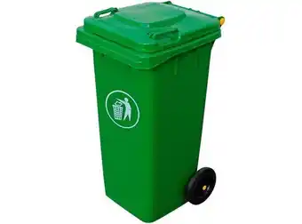 Ripley Basurero contenedor de basura 120 litros con ruedas verde oferta