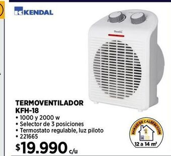 Construmart Termoventilador kendal oferta