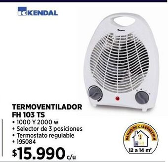 Construmart Termoventilador kendal oferta
