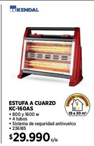 Construmart Estufa a cuarzo kendal oferta