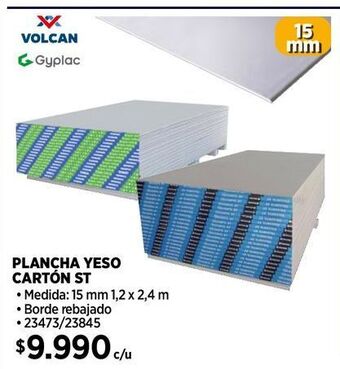 Construmart Plancha yeso volcan oferta