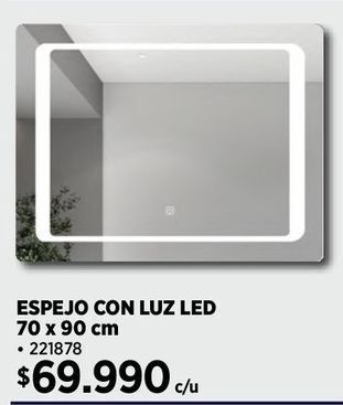 Construmart Espejo con luz led oferta