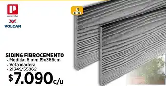 Construmart Siding fibrocemento volcan oferta