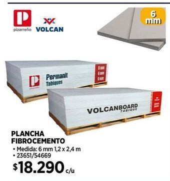 Construmart Plancha fibrocemento oferta