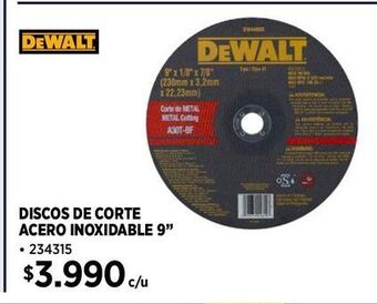 Construmart Discos de corte dewalt oferta