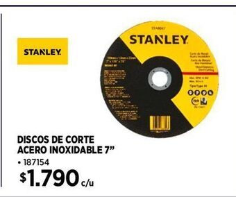 Construmart Discos de corte stanley oferta