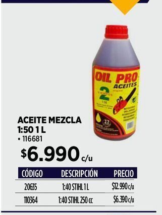 Construmart Aceite mezcla oferta