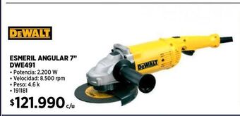 Construmart Esmeril angular dewalt oferta