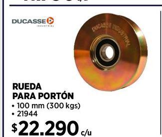 Construmart Rueda para portón ducasse oferta
