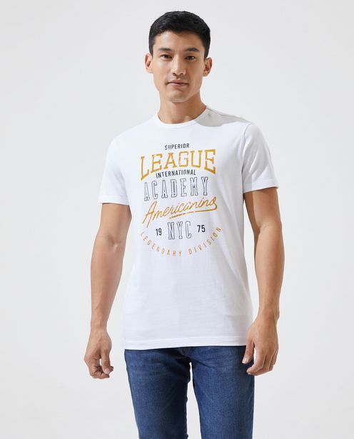 Americanino Camiseta estampado amcno para hombre oferta