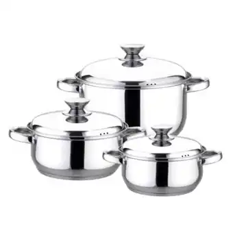 Linio Batería de cocina de acero inoxidable 6 piezas pavia fantuzzi oferta