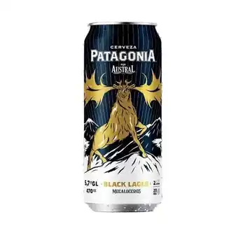Supermercado El Trébol Cerveza patagonia black lager lata 500 cc oferta